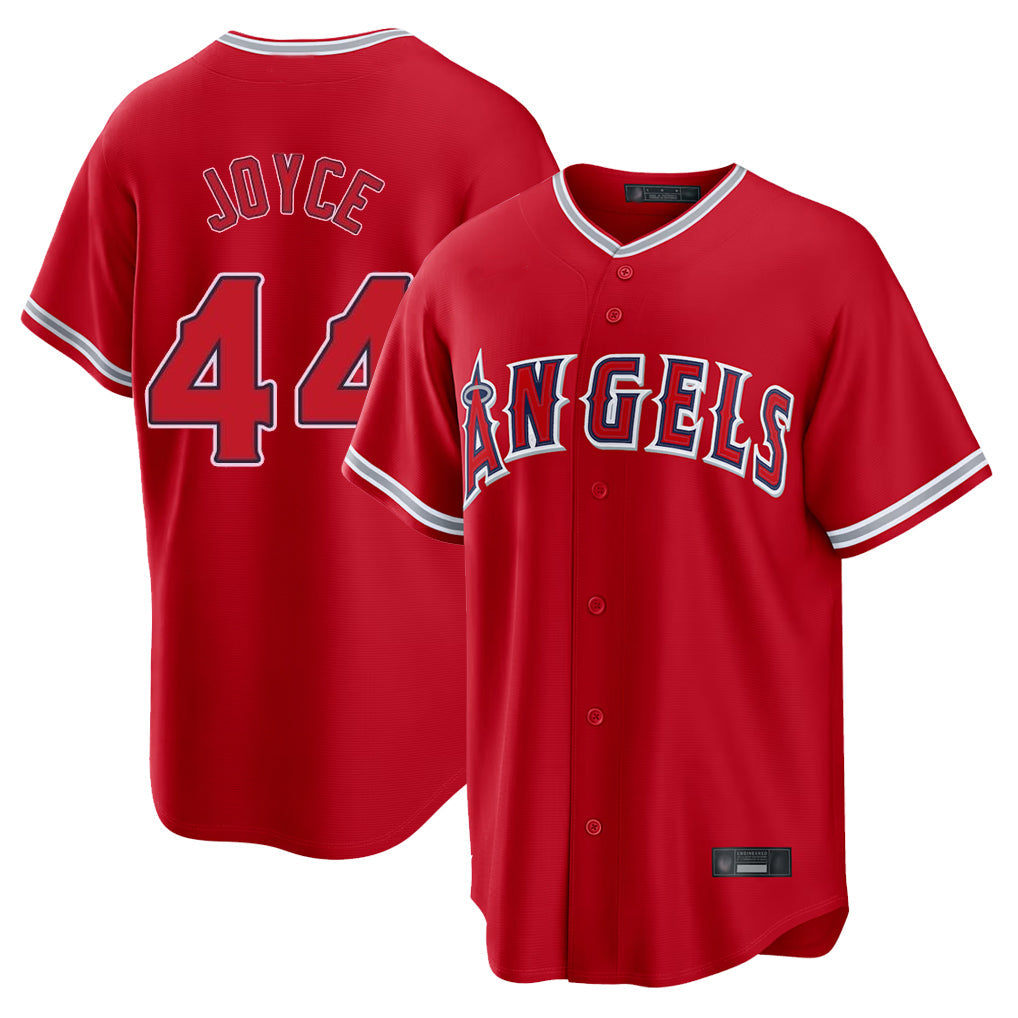 Mdoa LA.Angels #44 Ben Joyce Player Red Home Game Stitched Jerseys
