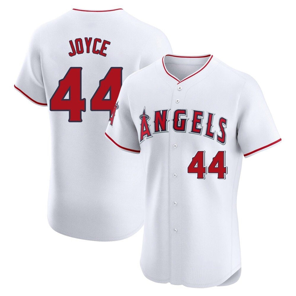 Mdoa LA.Angels #44 Ben Joyce Player White Limited Elite Stitched Home Jerseys