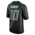 Mdoa LA.Chargers #10 Justin Herbert Player Black Fashion Stitched Jerseys