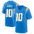 Mdoa LA.Chargers #10 Justin Herbert Player Blue Home Game Stitched Jerseys
