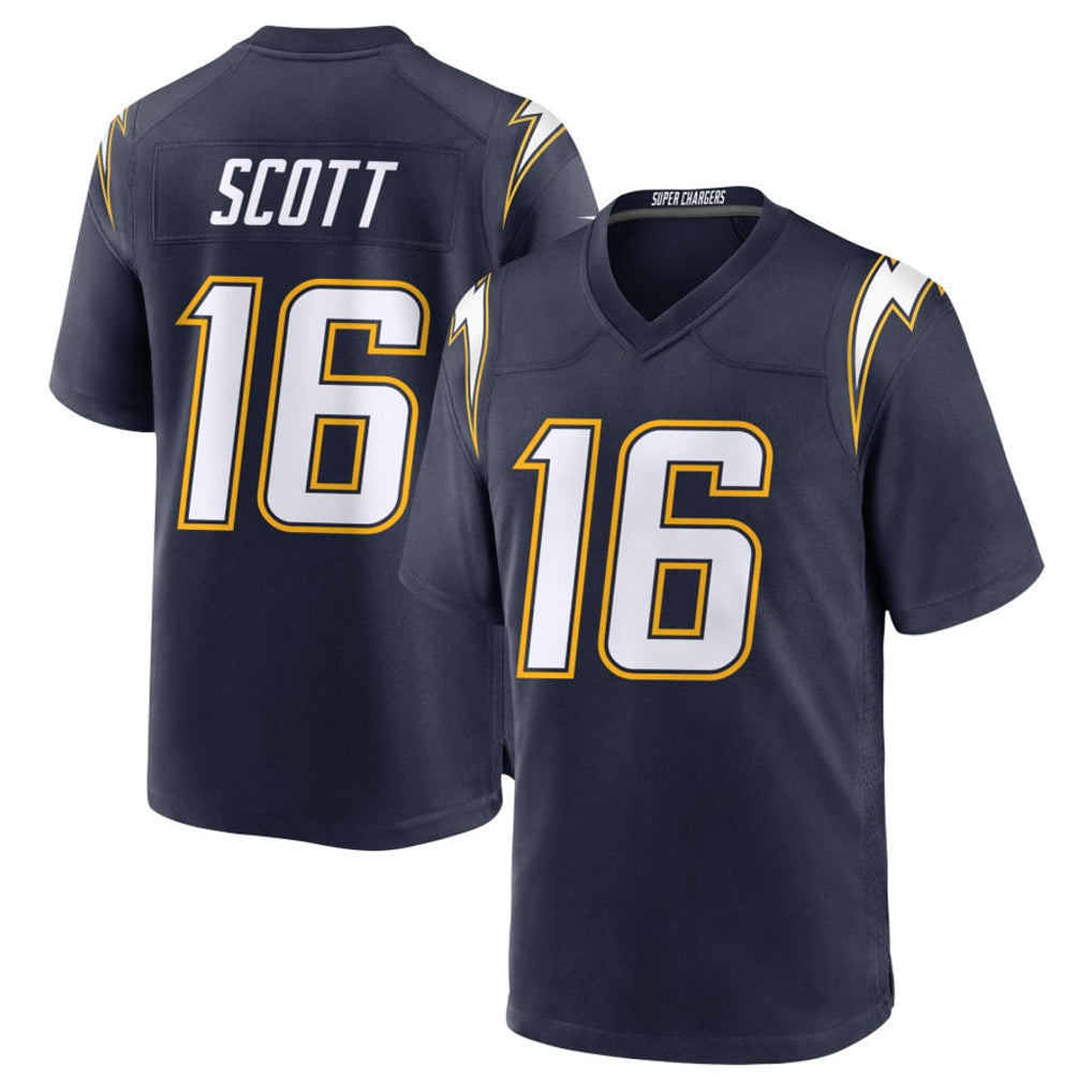 Mdoa LA.Chargers #16 J.K. Scott Player Navy Alternate Home Game Stitched Jerseys