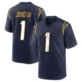 Mdoa LA.Chargers #1 Quentin Johnston Player Navy Home Game Stitched Jerseys