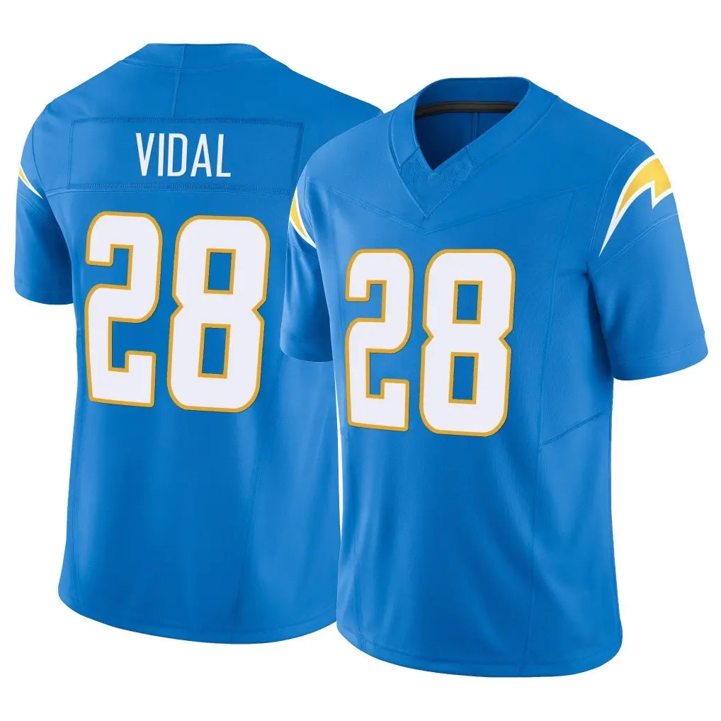 Mdoa LA.Chargers #28 Kimani Vidal Player Blue Limited Vapor F.U.S.E. Home Game Stitched Jerseys