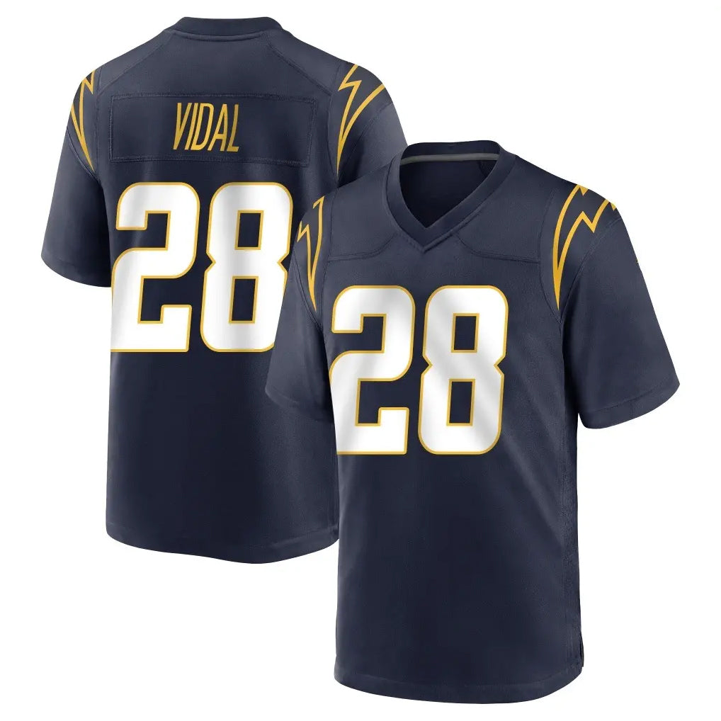 Mdoa LA.Chargers #28 Kimani Vidal Player Navy Home Game Stitched Jerseys