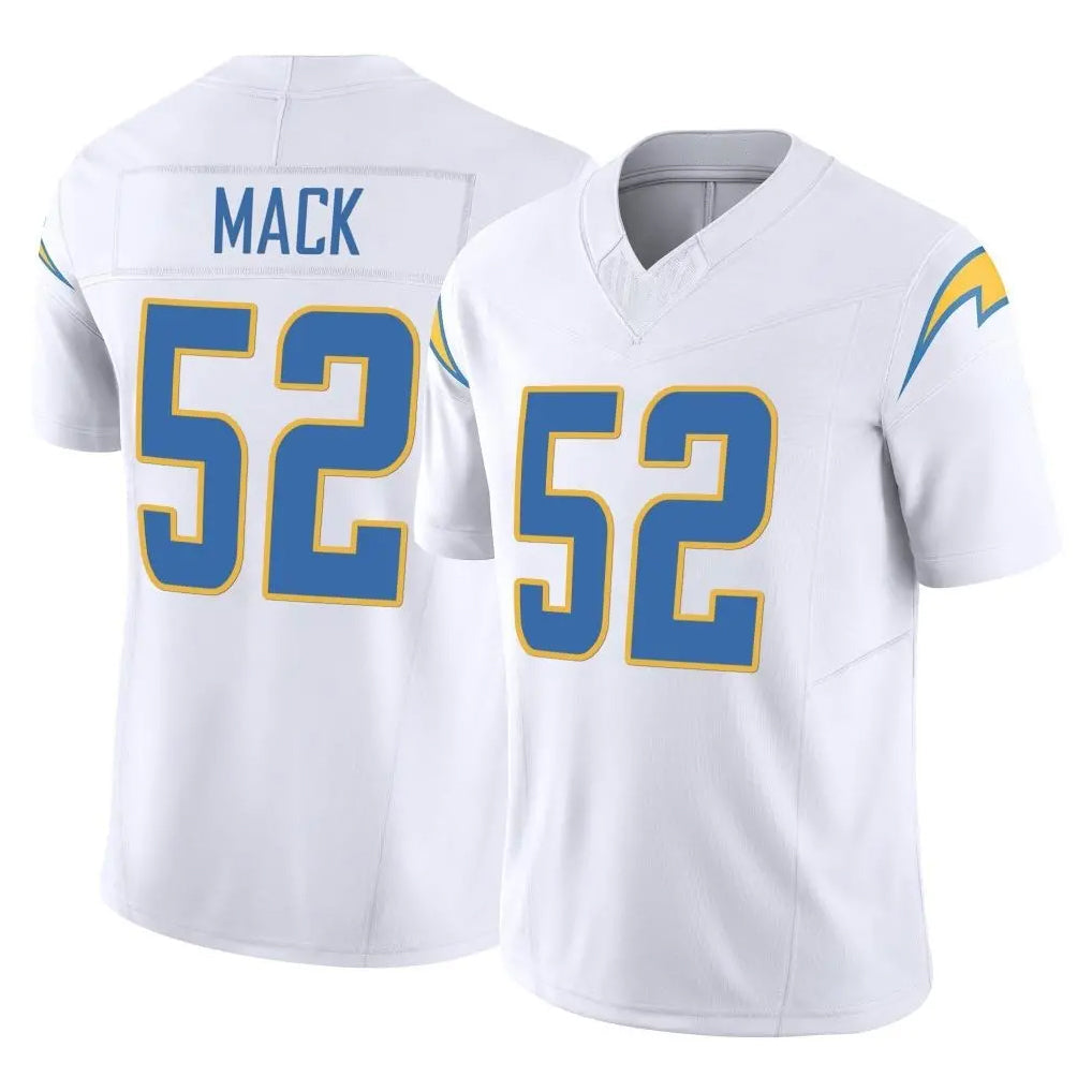Mdoa LA.Chargers #52 Khalil Mack Player White Limited Vapor F.U.S.E. Home Game Stitched Jerseys