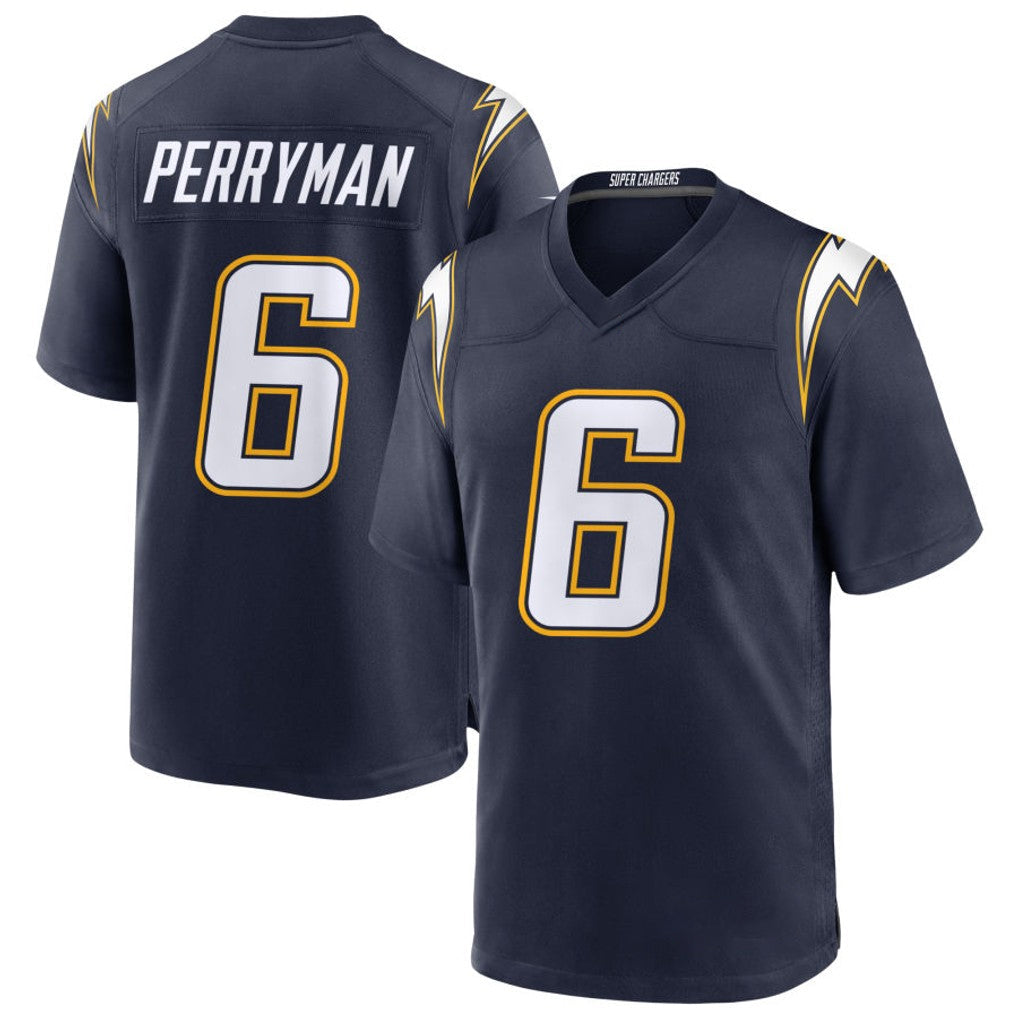Mdoa LA.Chargers #6 Denzel Perryman Player Navy Alternate Home Game Stitched Jerseys