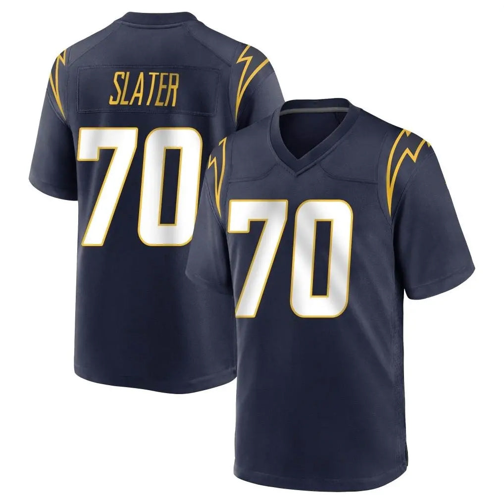 Mdoa LA.Chargers #70 Rashawn Slater Player Navy Home Game Stitched Jerseys
