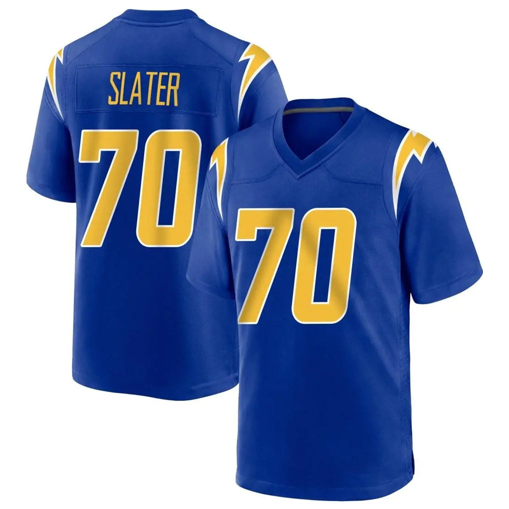 Mdoa LA.Chargers #70 Rashawn Slater Player Royal Home Game Stitched Jerseys