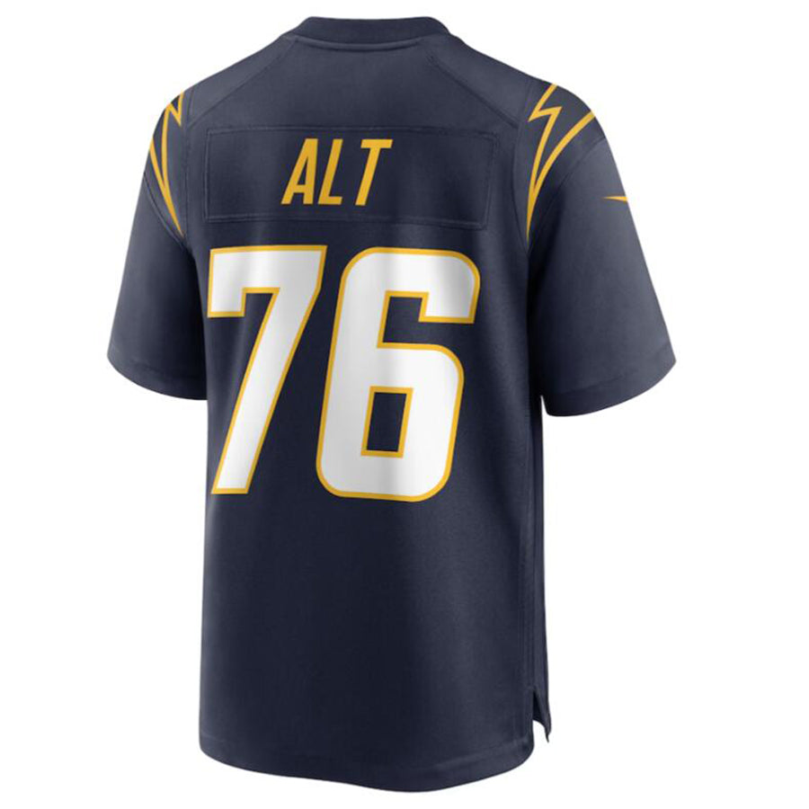 Mdoa LA.Chargers #76 Joe Alt Navy 2024 Draft First Round Pick Player Game Jersey American Stitched Jerseys