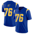 Mdoa LA.Chargers #76 Joe Alt Player Royal Limited Vapor Home Game Stitched Jerseys