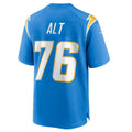 Mdoa LA.Chargers #76 Joe Alt Powder Blue 2024 Draft First Round Pick Player Game Jersey Stitched Jerseys