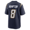 Mdoa LA.Chargers #8 Omarion Hampton Navy Alternate Super Chargers Game Player Stitched Jerseys