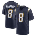 Mdoa LA.Chargers #8 Omarion Hampton Player Navy Alternate Home Game Stitched Jerseys