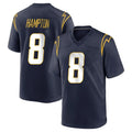 Mdoa LA.Chargers #8 Omarion Hampton Player Navy Home Game Stitched Jerseys