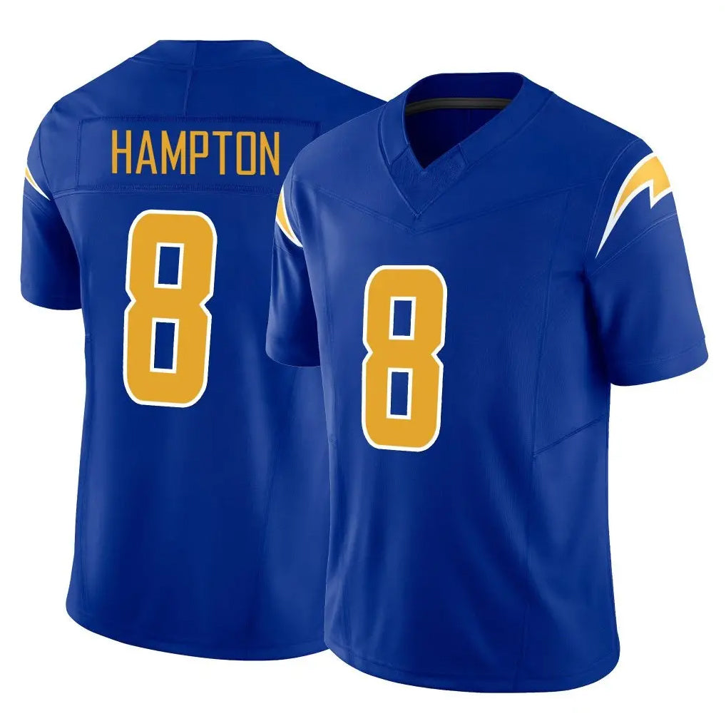 Mdoa LA.Chargers #8 Omarion Hampton Player Royal Limited Vapor F.U.S.E. Home Game Stitched Jerseys