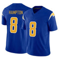 Mdoa LA.Chargers #8 Omarion Hampton Player Royal Limited Vapor F.U.S.E. Home Game Stitched Jerseys