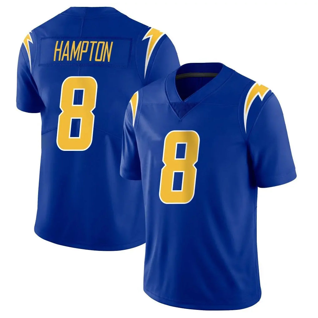 Mdoa LA.Chargers #8 Omarion Hampton Player Royal Limited Vapor Home Game Stitched Jerseys