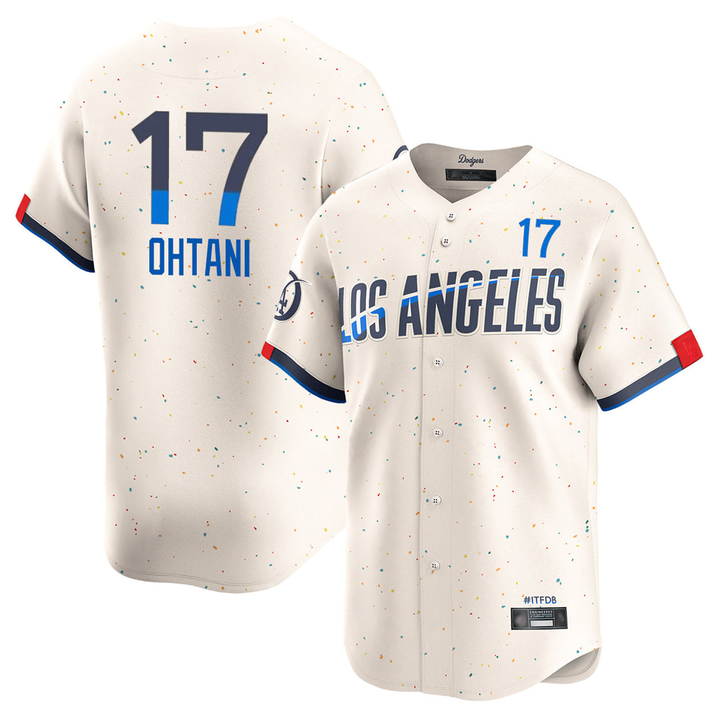 Mdoa LA.Dodgers #17 Shohei Ohtani Player Cream City Connect Limited Home Stitched Jerseys
