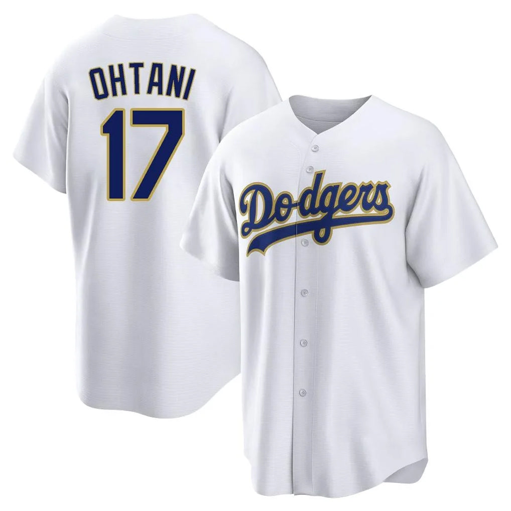 Mdoa LA.Dodgers #17 Shohei Ohtani Player Gold White 2026 Collection Stadium Game Stitched Jerseys