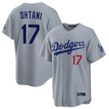 Mdoa LA.Dodgers #17 Shohei Ohtani Player Gray Game Home Stitched Jerseys
