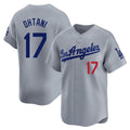 Mdoa LA.Dodgers #17 Shohei Ohtani Player Gray Limited Home Stitched Jerseys