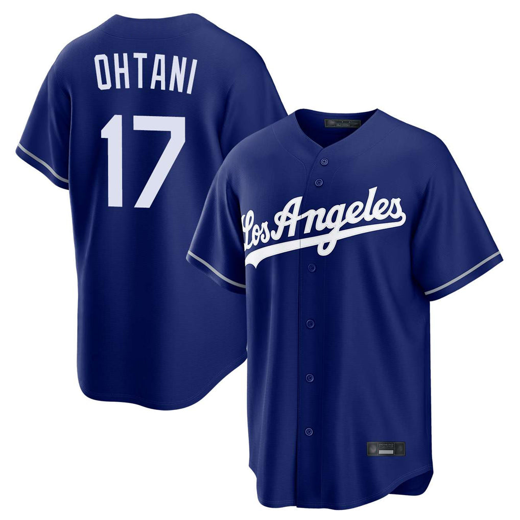 Mdoa LA.Dodgers #17 Shohei Ohtani Player Royal Game Stitched Jerseys