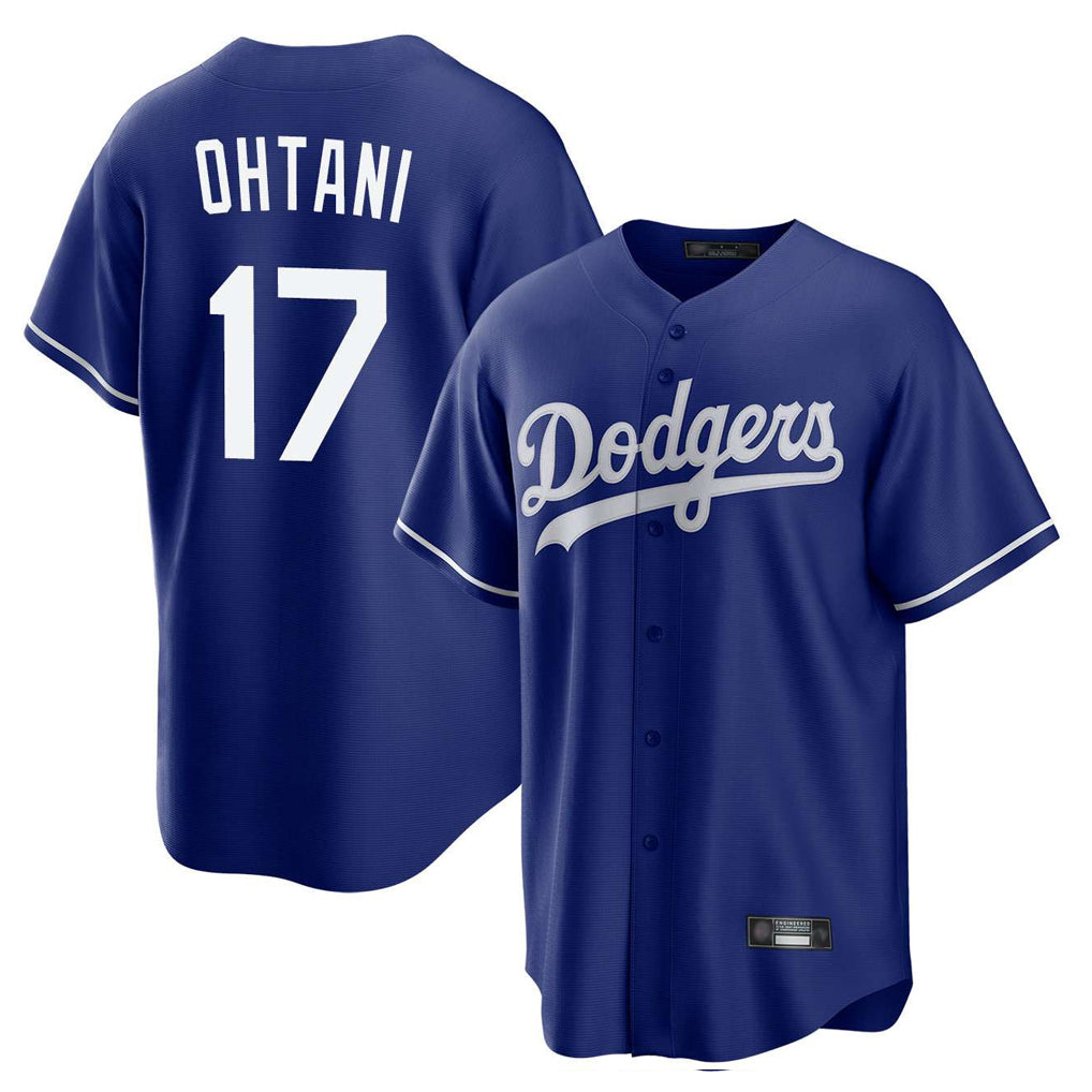 Mdoa LA.Dodgers #17 Shohei Ohtani Player Royal Home Game Stitched Jerseys