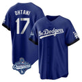 Mdoa LA.Dodgers #17 Shohei Ohtani Player Royal World Series Meet City Connect Home Game Stitched Jerseys