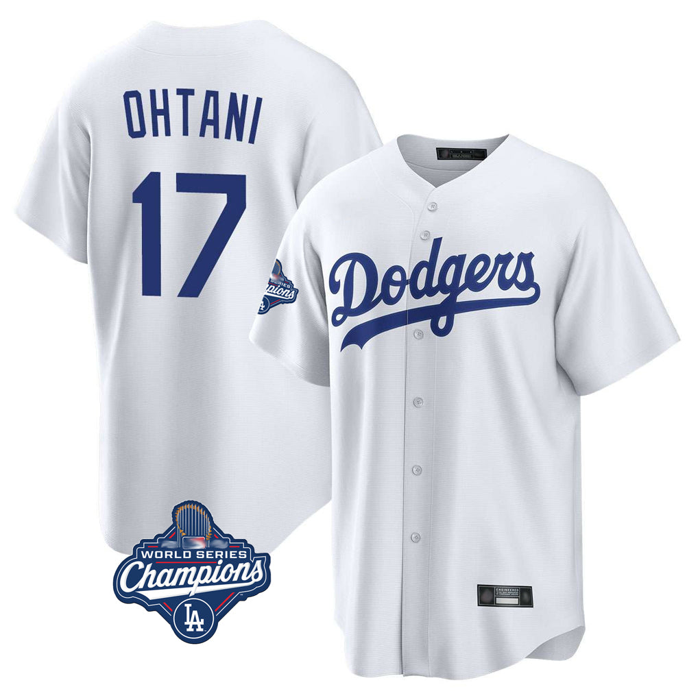 Mdoa LA.Dodgers #17 Shohei Ohtani Player White World Series Meet Game Home Stitched Jerseys