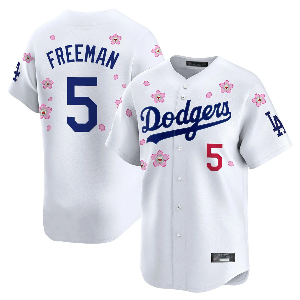 Mdoa LA.Dodgers #5 Freddie Freeman Player White Tokyo Series Vapor Premier Limited Stitched Jerseys