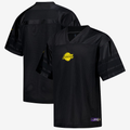 Mdoa LA.Lakers Black Courtside Football Stitched Jerseys