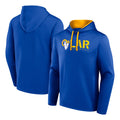 Mdoa LA.Rams Royal Pullover Hoodie Limited Game Blank Player Stitched Jerseys