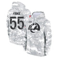 Mdoa LA.Rams #55 Braden Fiske Player Arctic Camo Salute to Service Hoodies Limited Game Stitched Jerseys