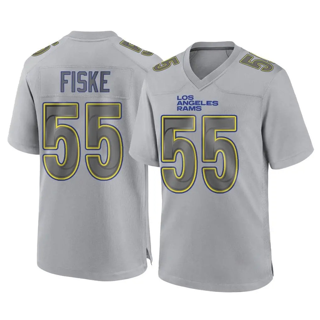 Mdoa LA.Rams #55 Braden Fiske Player Gray Atmosphere Fashion Home Game Stitched Jerseys