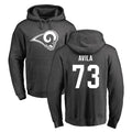 Mdoa LA.Rams #73 Steve Avila Player Gray Pullover Hoodie Limited Game Stitched Jerseys