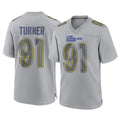 Mdoa LA.Rams #91 Kobie Turner Player Gray Atmosphere Fashion Home Game Stitched Jerseys
