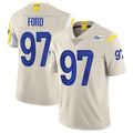 Mdoa LA.Rams #97 Poona Ford Player Bone Limited Vapor Home Game Stitched Jerseys