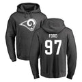 Mdoa LA.Rams #97 Poona Ford Player Gray Pullover Hoodie Limited Game Stitched Jerseys