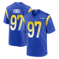 Mdoa LA.Rams #97 Poona Ford Player Royal Home Game Stitched Jerseys