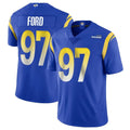 Mdoa LA.Rams #97 Poona Ford Player Royal Limited Vapor Untouchable Home Game Stitched Jerseys
