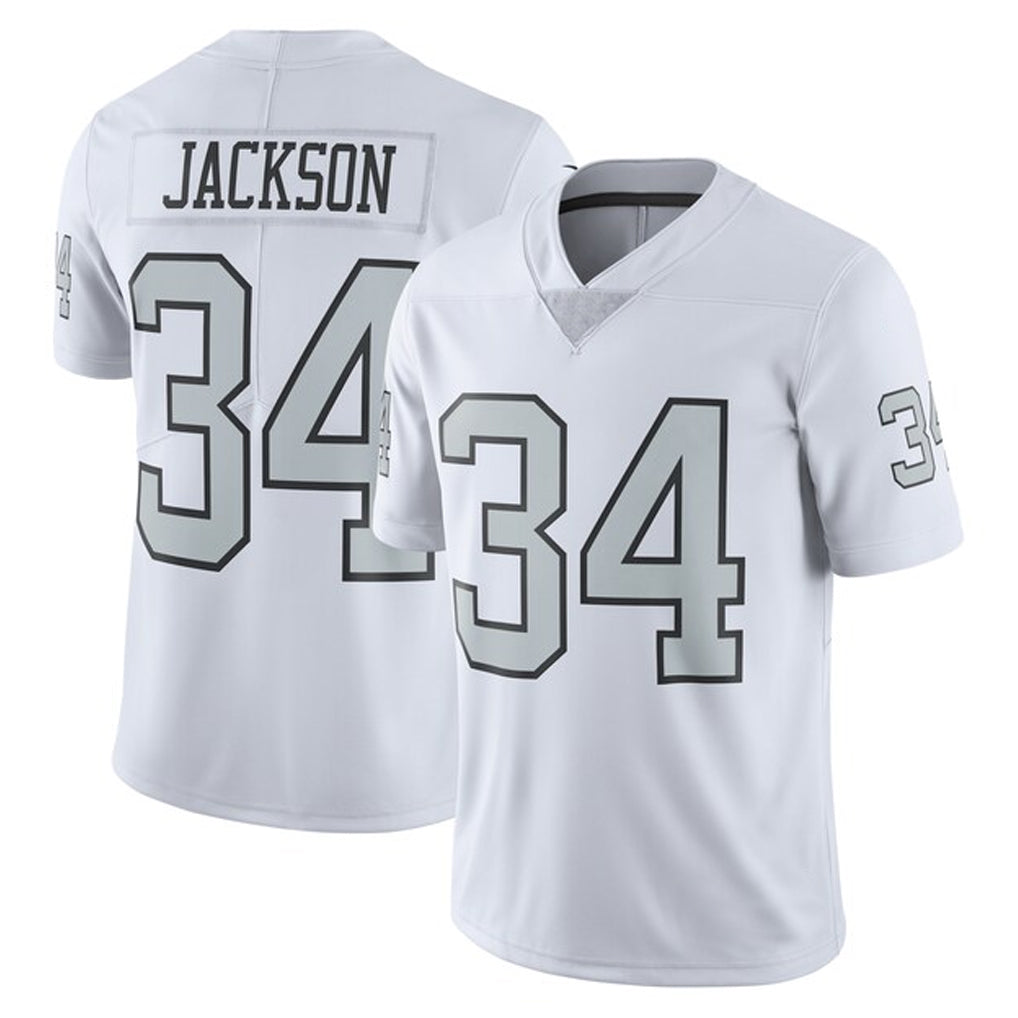 Mdoa LV.Raiders #34 Bo Jackson Player White Alternate Vapor F.U.S.E Limited Stitched Jerseys