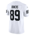 Mdoa LV.Raiders #89 Brock Bowers White Vapor F.U.S.E. Limited Stitched Jerseys