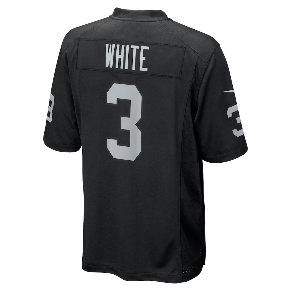 Mdoa LV.Raiders #3 Zamir White Black Team Game Stitched Jerseys