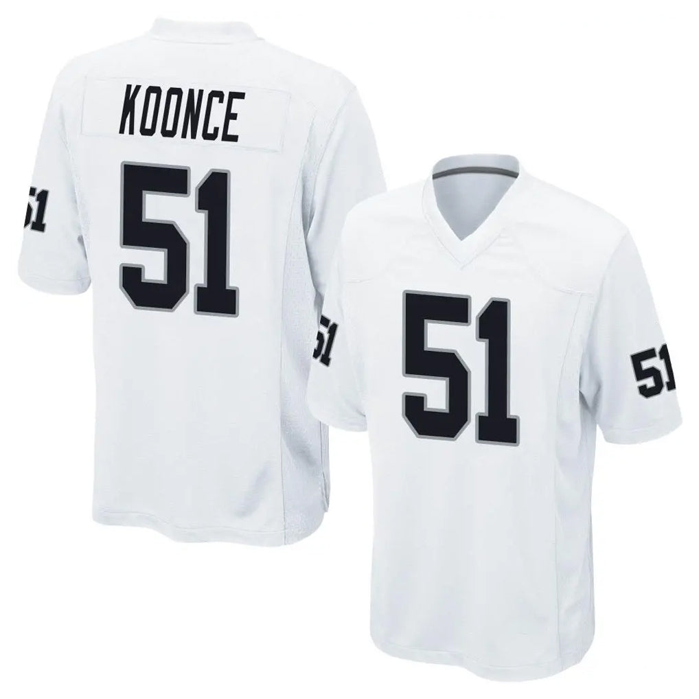 Mdoa LV.Raiders #51 Malcolm Koonce Player White Home Game Stitched Jerseys