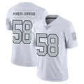 Mdoa LV.Raiders #58 Jackson Powers-Johnson Player White Limited Color Rush Home Game Stitched Jerseys