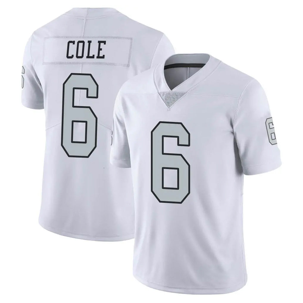 Mdoa LV.Raiders #6 A.J. Cole Player White Limited Color Rush Home Game Stitched Jerseys