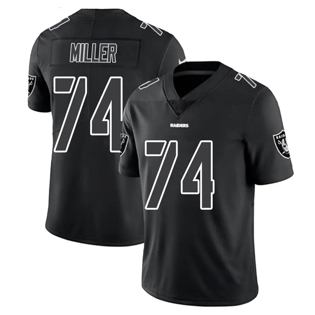 Mdoa LV.Raiders #74 Kolton Miller Player Black Limited Black Impact Home Game Stitched Jerseys