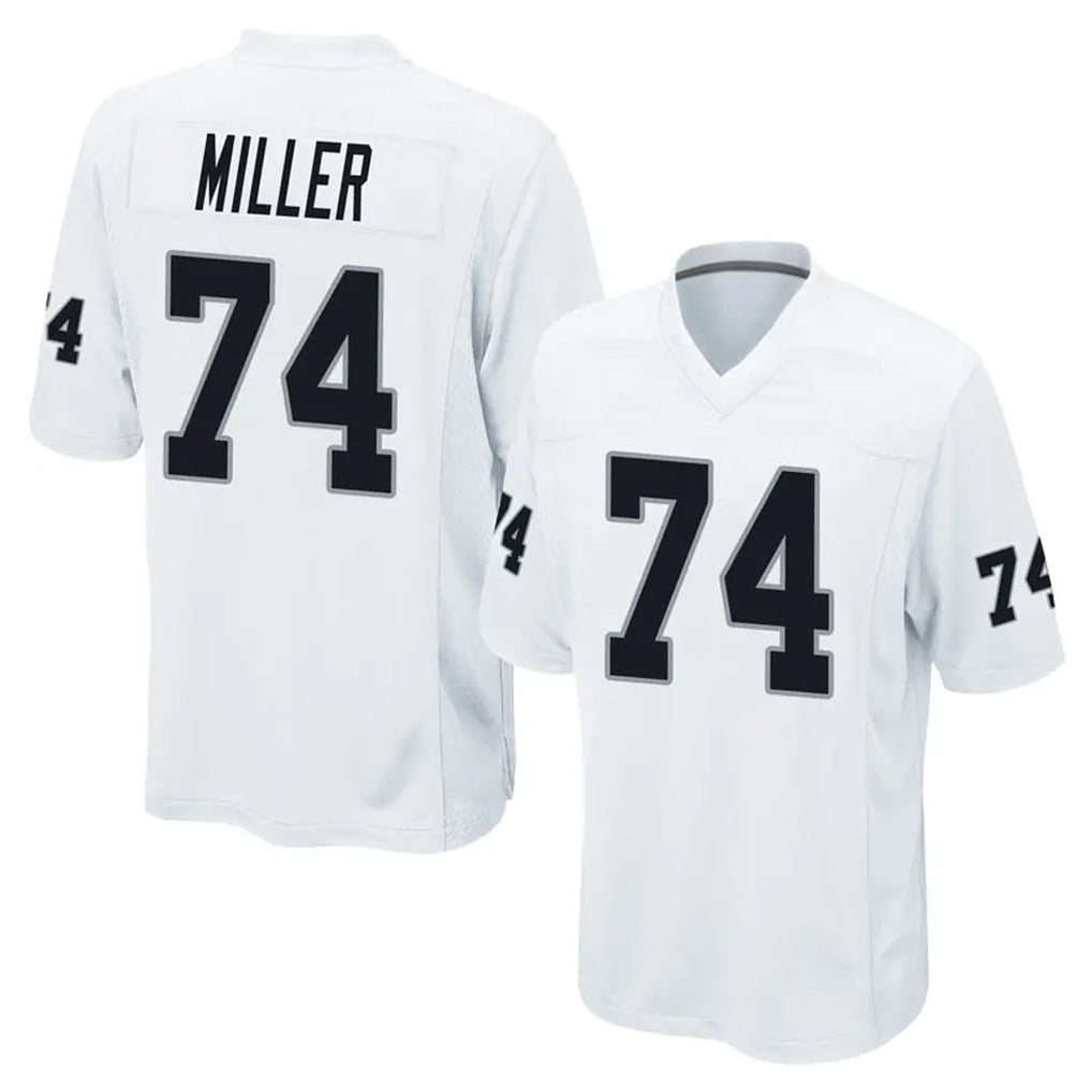 Mdoa LV.Raiders #74 Kolton Miller Player White Home Game Stitched Jerseys