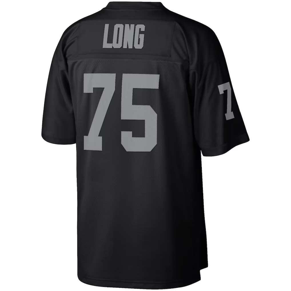 Mdoa LV.Raiders #75 Howie Long Mitchell & Ness Black Retired Player Legacy Replica Jersey