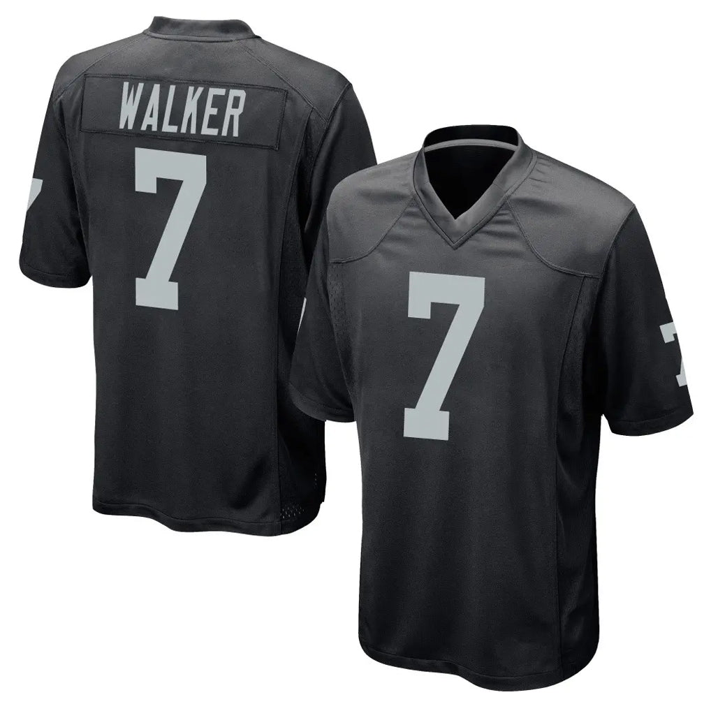 Mdoa LV.Raiders #7 Quay Walker Player Black Home Game Stitched Jerseys